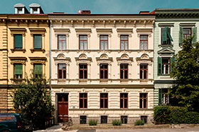 Thumbnail Innenansicht Stiegenhaus mit Deckenfresko im Bauvorhaben Humboldtstraße